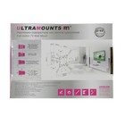 Кронштейн Ultramounts UM864W, для ТВ, наклонно-поворотный, 13-43", 60-190 мм от стены, белый - Фото 9