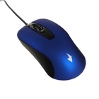 Мышь Gembird MOP-400, проводная, оптическая, бесшумная, 1000 dpi, USB, чёрно-синяя - фото 8333083