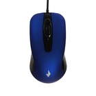 Мышь Gembird MOP-400, проводная, оптическая, бесшумная, 1000 dpi, USB, чёрно-синяя - фото 8333085