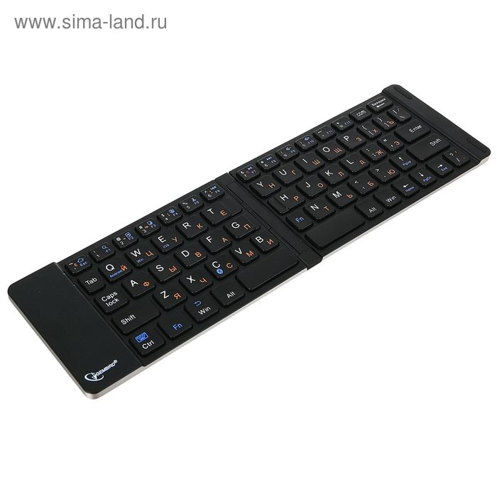 Клавиатура Gembird KB-400BT, bluetooth, мембранная, складная конструкция, черная - Фото 1
