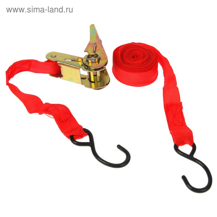 Стяжка груза ленточная Nova Bright, 2,5 см х 4,5 м, в блистере - Фото 1