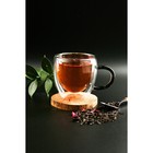 Кружка с двойными стенками Magistro «Адель», 200 мл, стекло, прозрачная - Фото 7