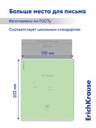 Тетрадь 18 листов в клетку, ErichKrause «Классика», обложка мелованный картон, блок офсет 100% белизна, зелёная - Фото 6