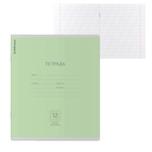 Тетрадь 12 листов в косую линейку ErichKrause «Классика», обложка мелованный картон, зелёная - Фото 5
