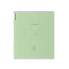 Тетрадь 12 листов в косую линейку ErichKrause «Классика», обложка мелованный картон, зелёная - Фото 6