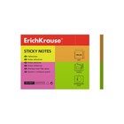 Бумага для заметок с клеевым краем ErichKrause Neon, 40 х 50 мм, 200 листов, 4 неоновых цвета, микс - Фото 3