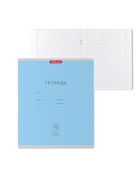 Тетрадь 12 листов в косую линейку, ErichKrause «Классика», обложка мелованная бумага, голубая - Фото 8