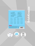 Тетрадь 12 листов в клетку ErichKrause «Классика», обложка мелованный картон, голубая - Фото 4