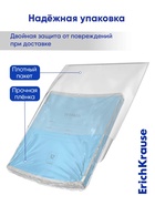 Тетрадь 12 листов в клетку ErichKrause «Классика», обложка мелованный картон, голубая - Фото 8