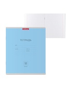 Тетрадь 12 листов в клетку ErichKrause «Классика», обложка мелованный картон, голубая - Фото 9