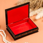 Шкатулка для украшений «Мишки в лесу», 10×14 см, лаковая миниатюра - Фото 3