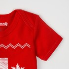 Боди Крошка Я "Мой первый Новый Год", красный, р.24, рост 68-74 - Фото 5