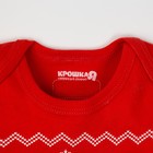 Боди Крошка Я "Мой первый Новый Год", красный, р.26, рост 74-80 - Фото 4