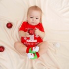 Боди Крошка Я "Мой первый Новый Год", красный, р.26, рост 74-80 - Фото 2