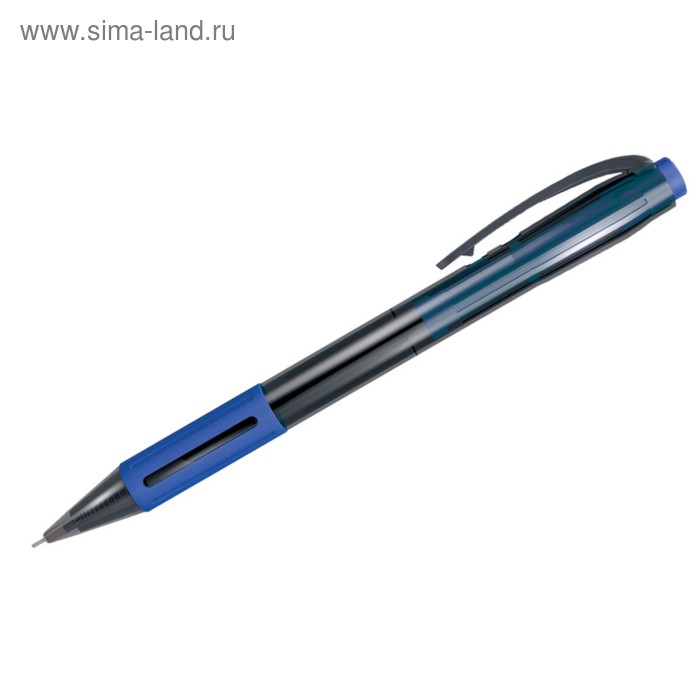 Ручка шариковая автоматическая 0.7 мм, Berlingo SI-400, чернила синие, грип - Фото 1