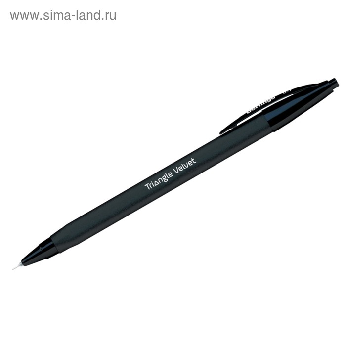 Ручка шариковая автоматическая Triangle Velvet, узел 0.7 мм, чернила синие, трёхгранный корпус - Фото 1