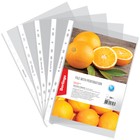 Папка-вкладыш с перфорацией "Апельсиновая корка", А4, 60 мкм, матовая, 100 штук в упаковке - Фото 1