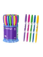 Ручка шариковая Berlingo Blitz, синий стержень, узел 0.7 мм, МИКС - Фото 1