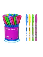 Ручка шариковая Berlingo Blitz, синий стержень, узел 0.7 мм, МИКС - Фото 10