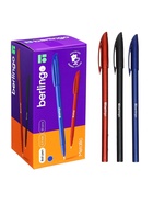 Ручка шариковая 0.7 мм, Metallic, чернила синие (50 шт) - фото 809095486