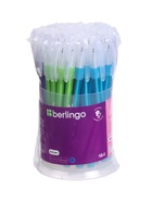 Ручка шариковая Berlingo. Slick, синий стержень, игольчатый узел 0.7 мм, МИКС - Фото 5