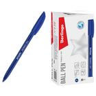 Ручка шариковая Berlingo. Triangle 100T, синий стержень, игольчатый узел 0.7 мм, треугольный корпус - Фото 7