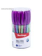 Ручка шариковая Berlingo. Triangle 110 Color, синий стержень, узел 0.7 мм, резиновый упор, МИКС - Фото 11
