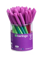 Ручка шариковая Berlingo. Triangle 110 Color, синий стержень, узел 0.7 мм, резиновый упор, МИКС - Фото 13