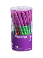 Ручка шариковая Berlingo. Triangle 110 Color, синий стержень, узел 0.7 мм, резиновый упор, МИКС - Фото 14