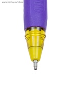 Ручка шариковая Berlingo. Triangle 110 Color, синий стержень, узел 0.7 мм, резиновый упор, МИКС - Фото 3