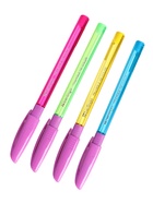 Ручка шариковая Berlingo. Triangle 110 Color, синий стержень, узел 0.7 мм, резиновый упор, МИКС - Фото 4