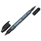 Маркер перманентный двухсторонний 1.0 мм/0.5 мм, Berlingo, чёрный - Фото 11