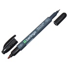 Маркер перманентный Berlingo, чёрный, двухсторонний, узел 1.0 мм/0.5 мм - Фото 12