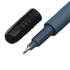 Маркер перманентный двухсторонний 1.0 мм/0.5 мм, Berlingo, чёрный - Фото 13