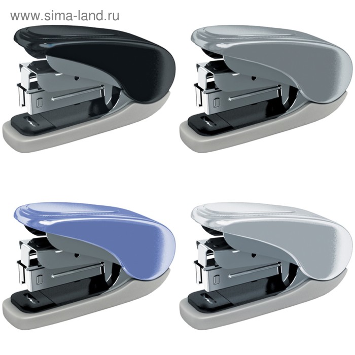 Степлер №10 до 20 листов, пластиковый корпус, энергосберегающий, микс, европодвес - Фото 1