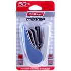 Степлер №10 до 20 листов, пластиковый корпус, энергосберегающий, микс, европодвес - Фото 2