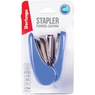 Степлер №10 до 20 листов, пластиковый корпус, энергосберегающий, микс, европодвес - Фото 3