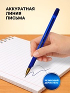 Ручка шариковая Berlingo. xGold, синий стержень, игольчатый узел 0.7 мм, резиновый упор - Фото 2