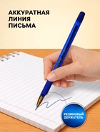Ручка шариковая Berlingo. xGold, синий стержень, игольчатый узел 0.7 мм, резиновый упор - Фото 2