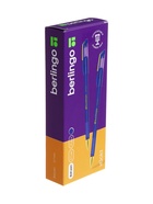 Ручка шариковая Berlingo. xGold, синий стержень, игольчатый узел 0.7 мм, резиновый упор - Фото 12