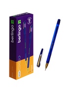 Ручка шариковая Berlingo. xGold, синий стержень, игольчатый узел 0.7 мм, резиновый упор - Фото 4
