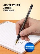 Ручка шариковая Berlingo. xGold, чёрный стержень, игольчатый узел 0.7 мм, резиновый упор - Фото 2