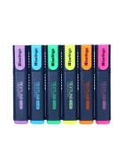 Набор маркеров-текстовыделителей Berlingo, 6 цветов, скошенный наконечник, узел 5 мм - Фото 2