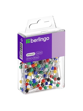 Кнопки силовые Berlingo 28 мм, 250 штук, пластиковая коробка, европодвес