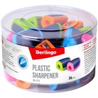 Точилка пластиковая Blitz, 1 отверстие, микс, дисплей - Фото 4