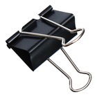 Зажимы для бумаг 25 мм, 12 штук, чёрные - Фото 3