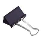 Зажимы для бумаг 32 мм, 12 штук, чёрные (комплект 2 шт) - фото 27171472