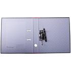 Папка-регистратор 50 мм Berlingo, мрамор, с карманом на корешке, нижний металлический кант, красная - Фото 2