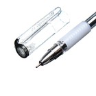 Ручка гелевая Standard, узел 0.5 мм, чернила чёрные, грип, игольчатый стержень - Фото 4