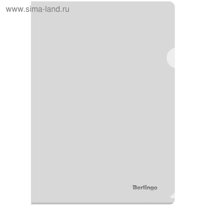 Папка-уголок А4, 180 мкм Berlingo, прозрачная бесцветная - Фото 1